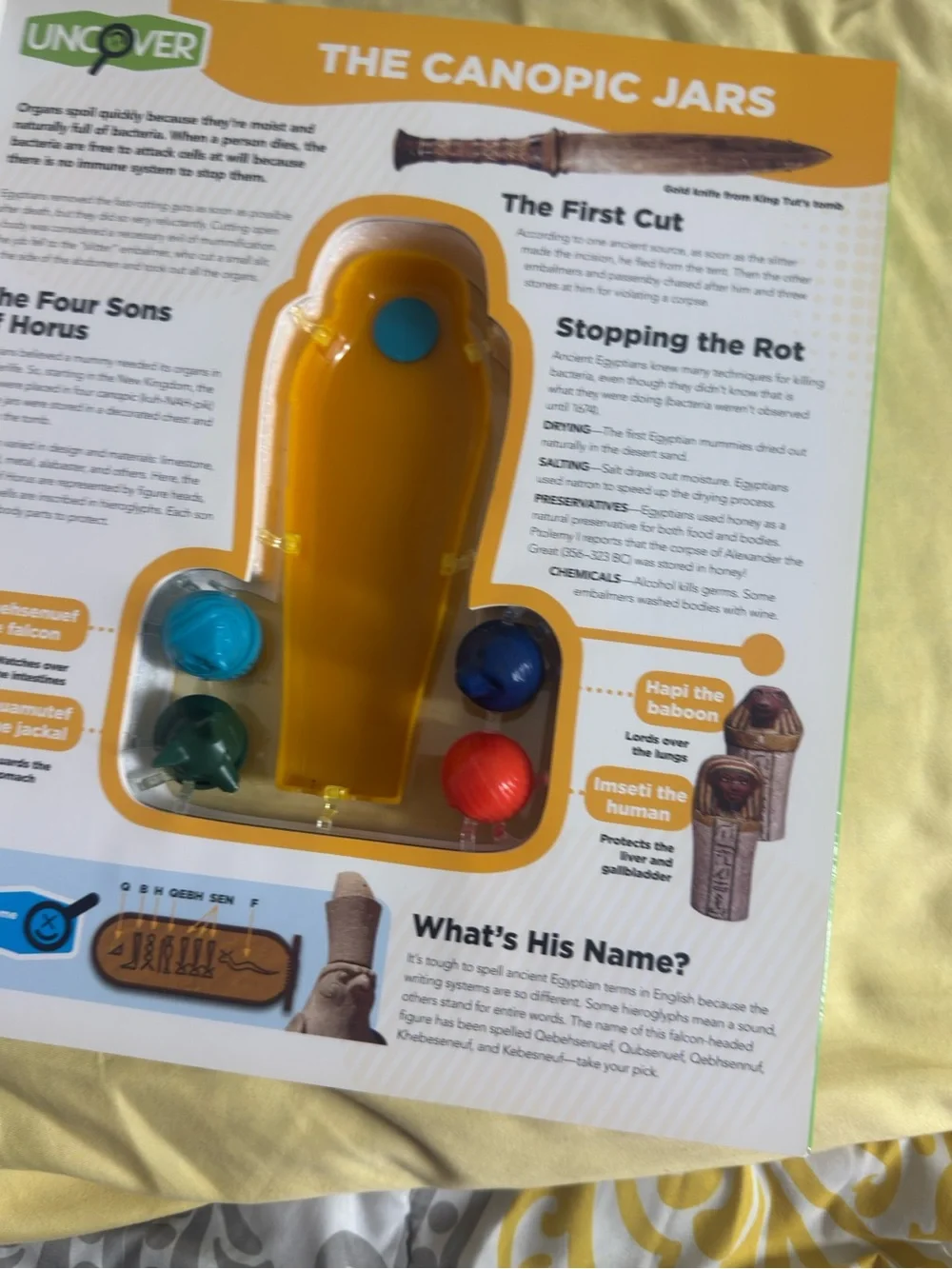 An Egyptian Mummy Kids Toy - Brown